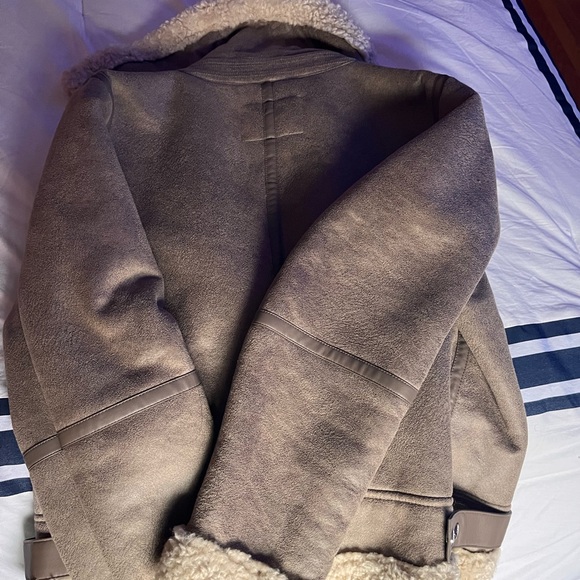 Sherpa lined Aviator Jacket - Picture 4 of 5